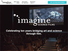 Tablet Screenshot of imaginesciencefilms.org